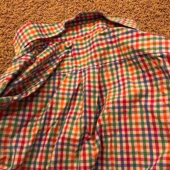 Vineyard Vines Boys Dress Shirt M 12-14 buttondown - Picture 4 of 4